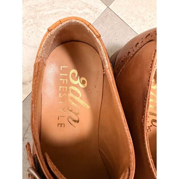 3DM Lifestyle Mens Double Monk Strap Dress Shoes Size 8 Cognac Leather Old Money main image 6